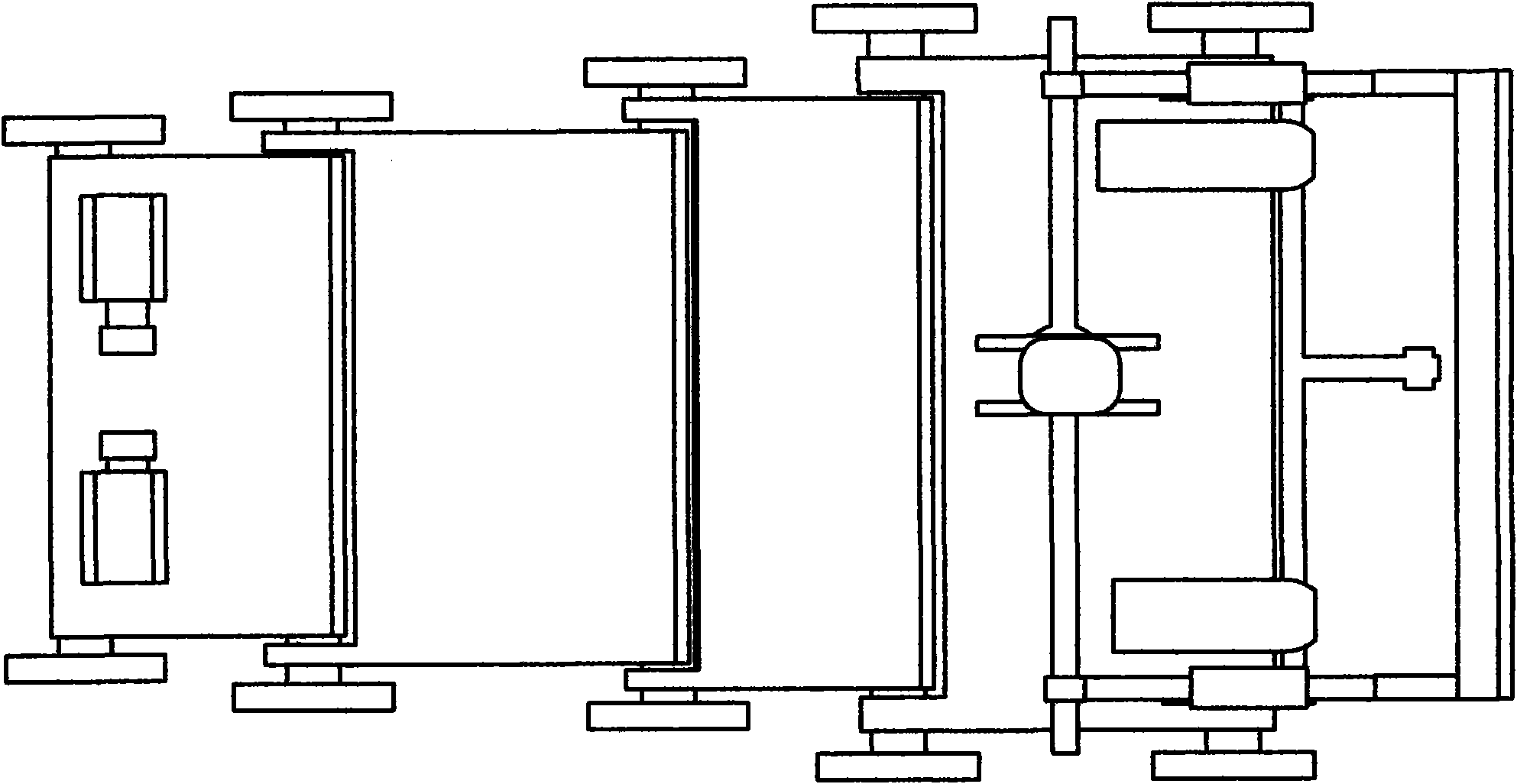 Underwater chained cleaning equipment for hull