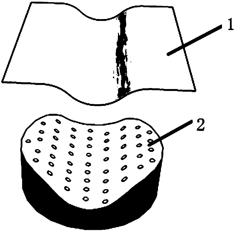 Installing method of wave surface tetrafluorohydrazine plate rubber support one-way constraint prefabricated beam plate