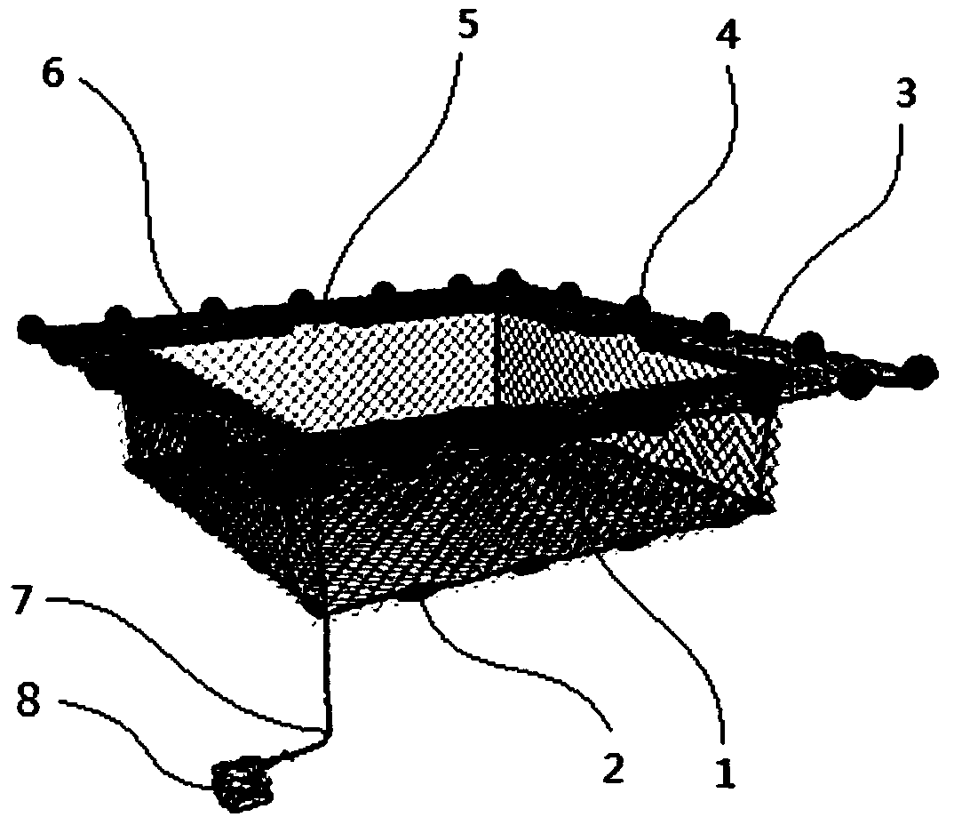 Multifunctional lemna minor culturing net cage for pond