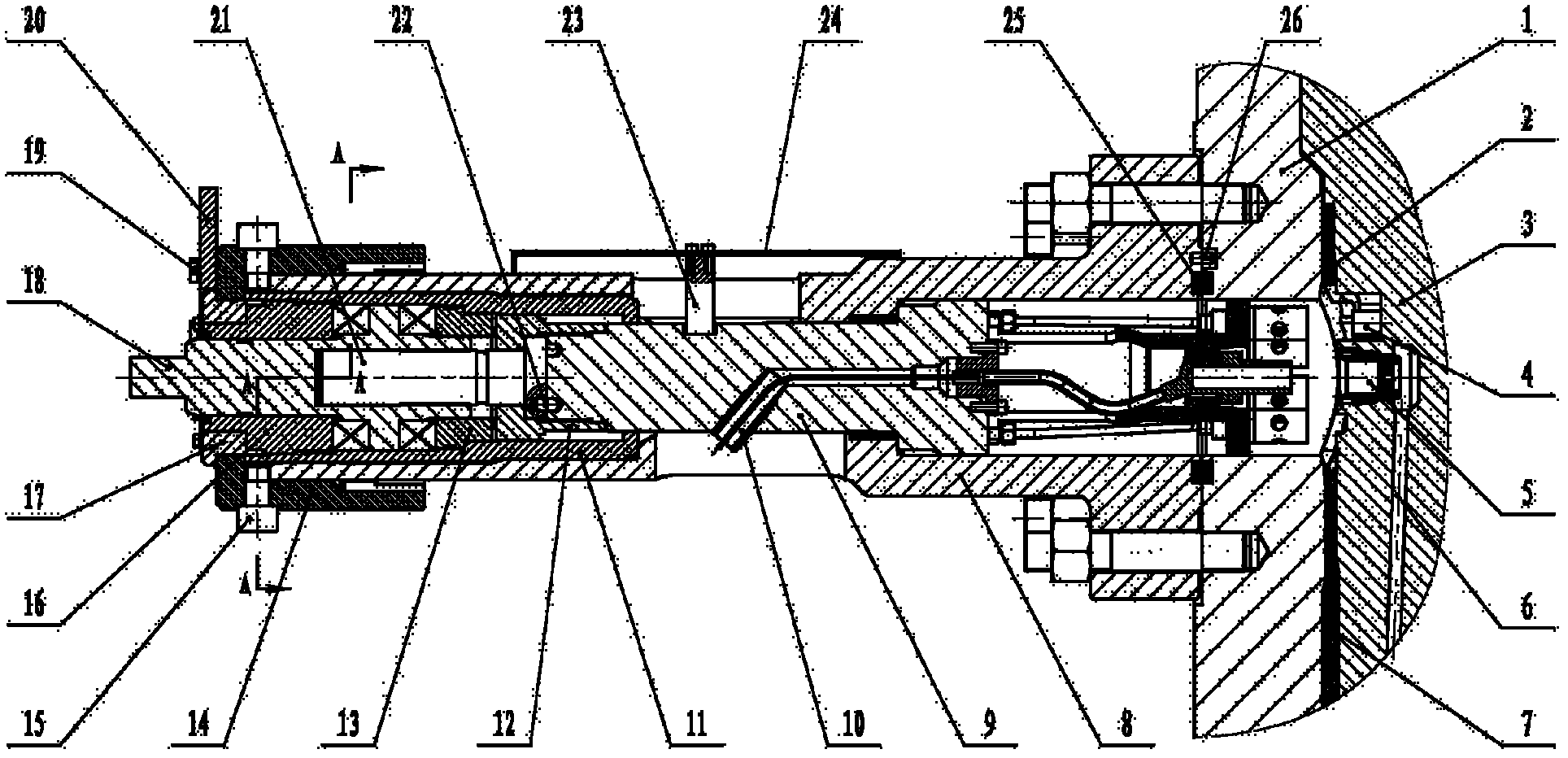 Electro-hydraulic compound penetration device for horizontal subsea tree system