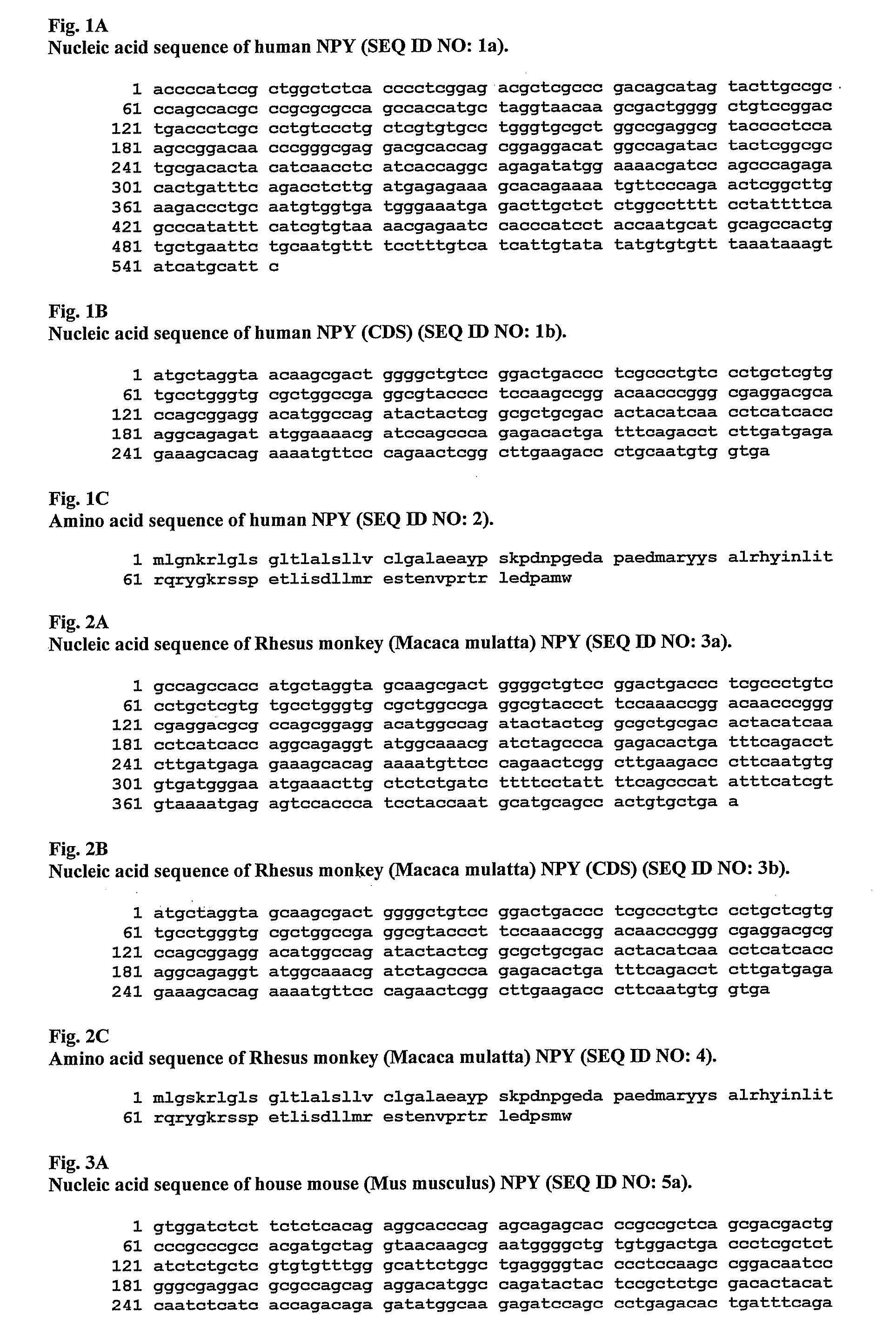 Use of nucleic acid sequences for the treatment of neuralogical and psychiatric diseases and compositions