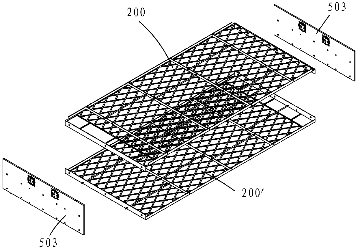 Material grinding and conveying module and drying chamber thereof