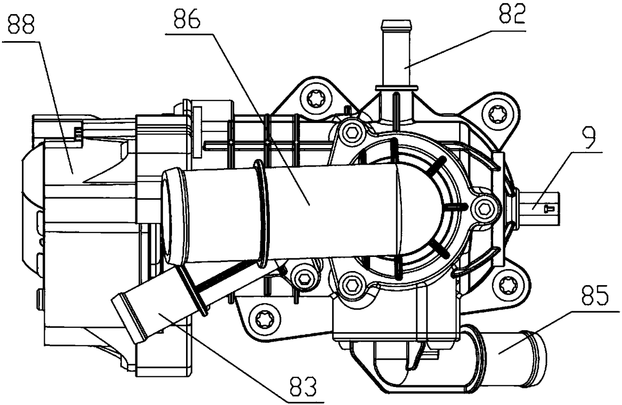 Cooling system and cooling method for automobile engine