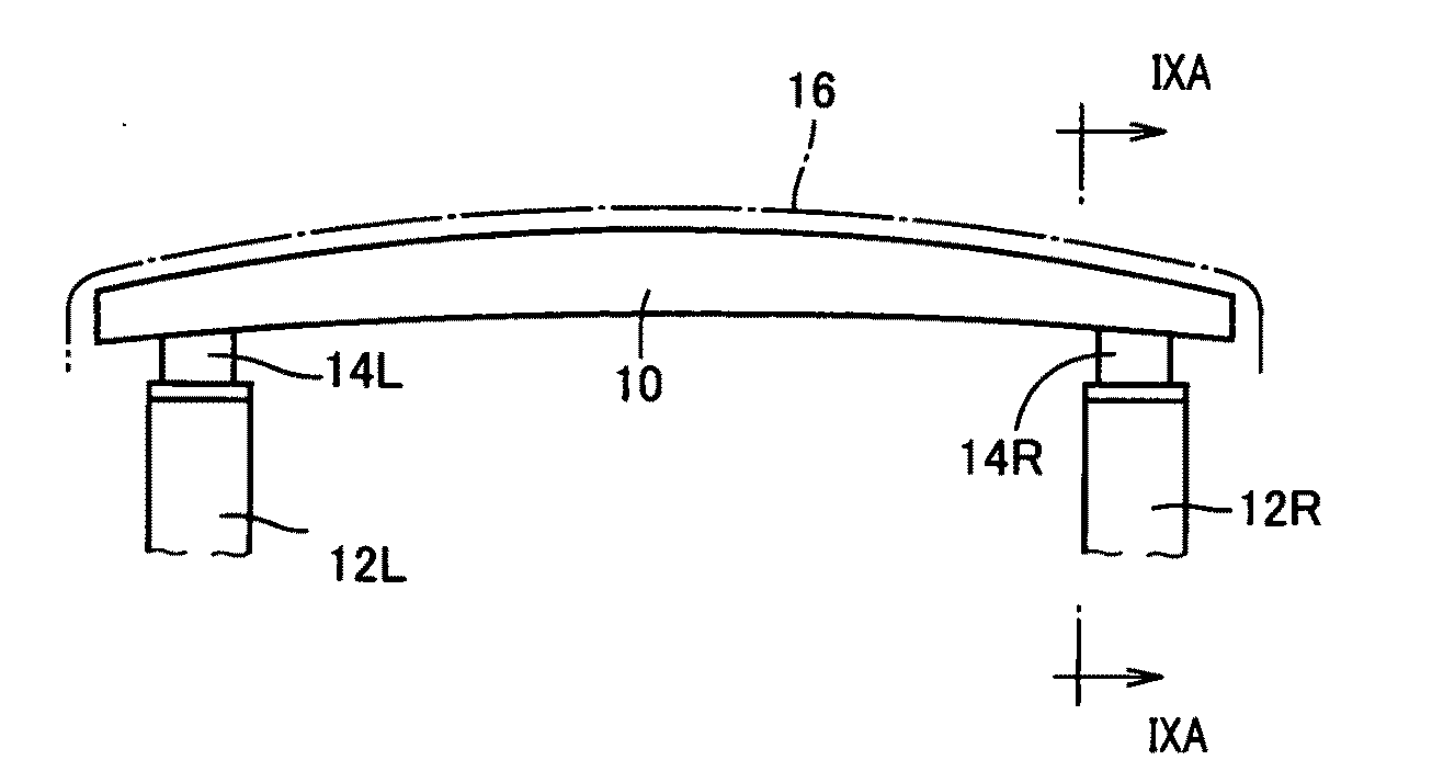 Impact absorbing member for vehicle