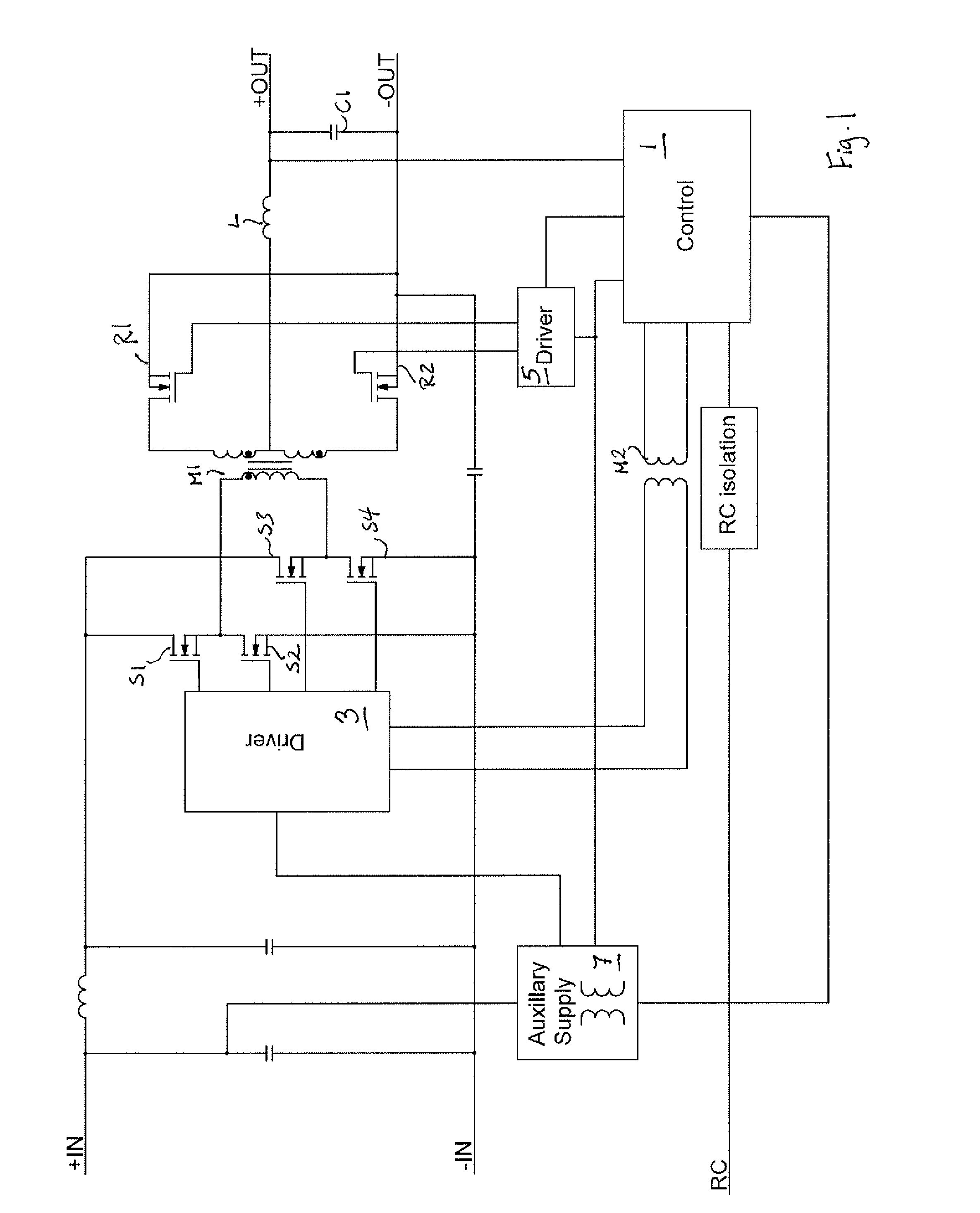 Power converter utilizing a RC circuit to conduct during the rising edge of the transformer voltage