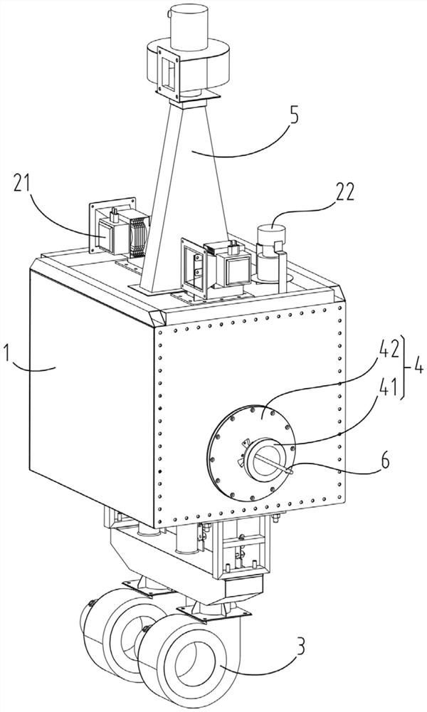 Air suspension microwave drying machine