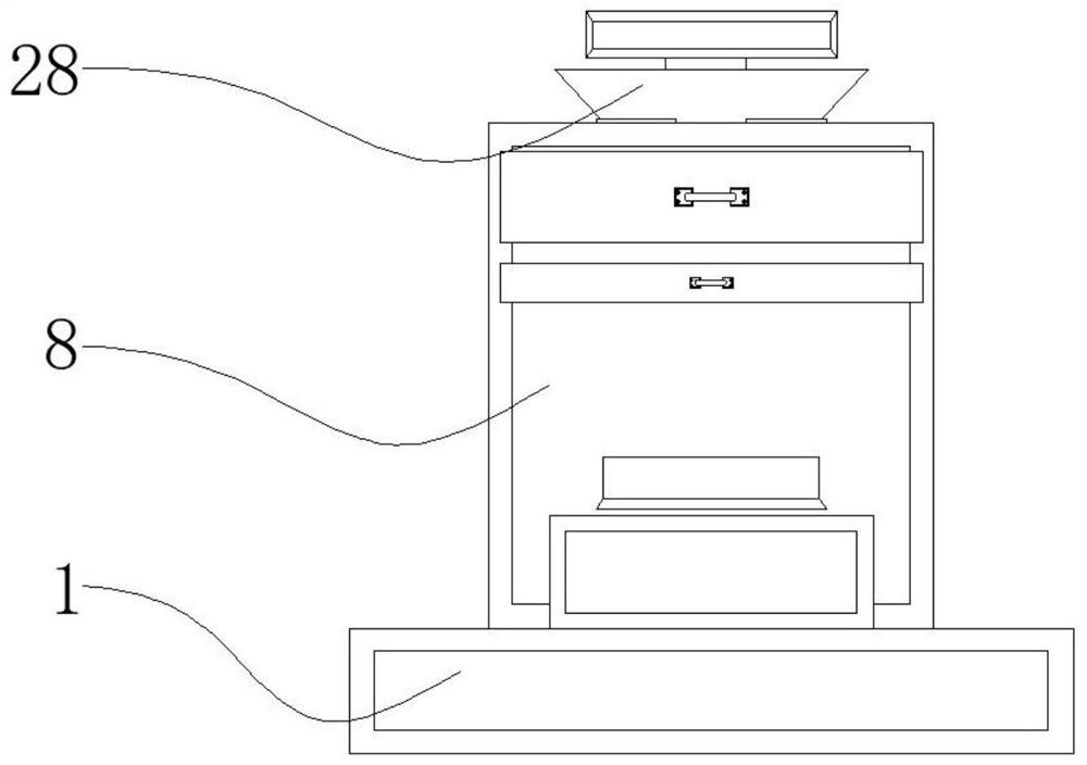 Garbage sorting treatment and incineration device before incineration of household garbage