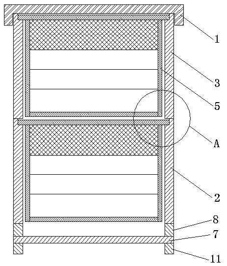 Special apis cerana beehive with physical pest control function