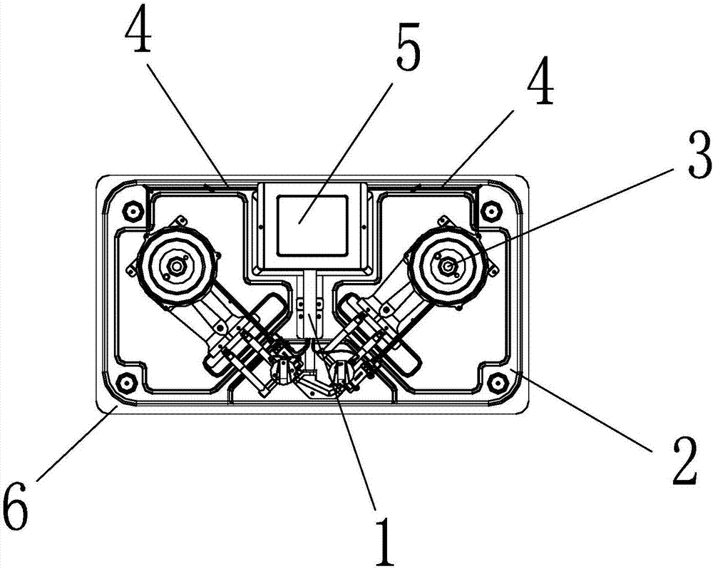 Movable heightened dual-adjusting gas stove