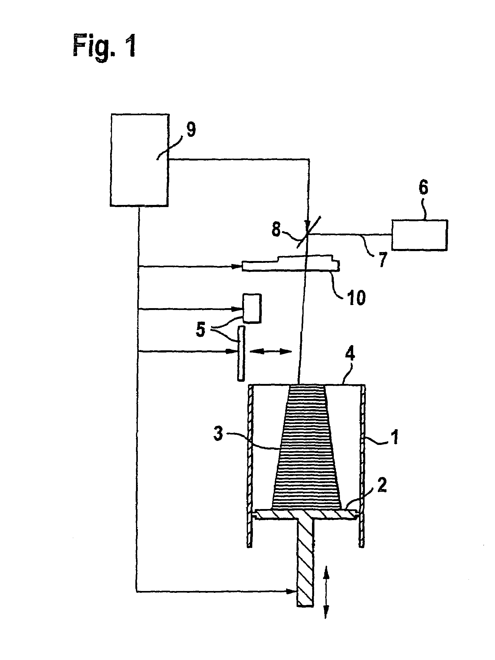 Device for layerwise manufacturing of a three-dimensional object