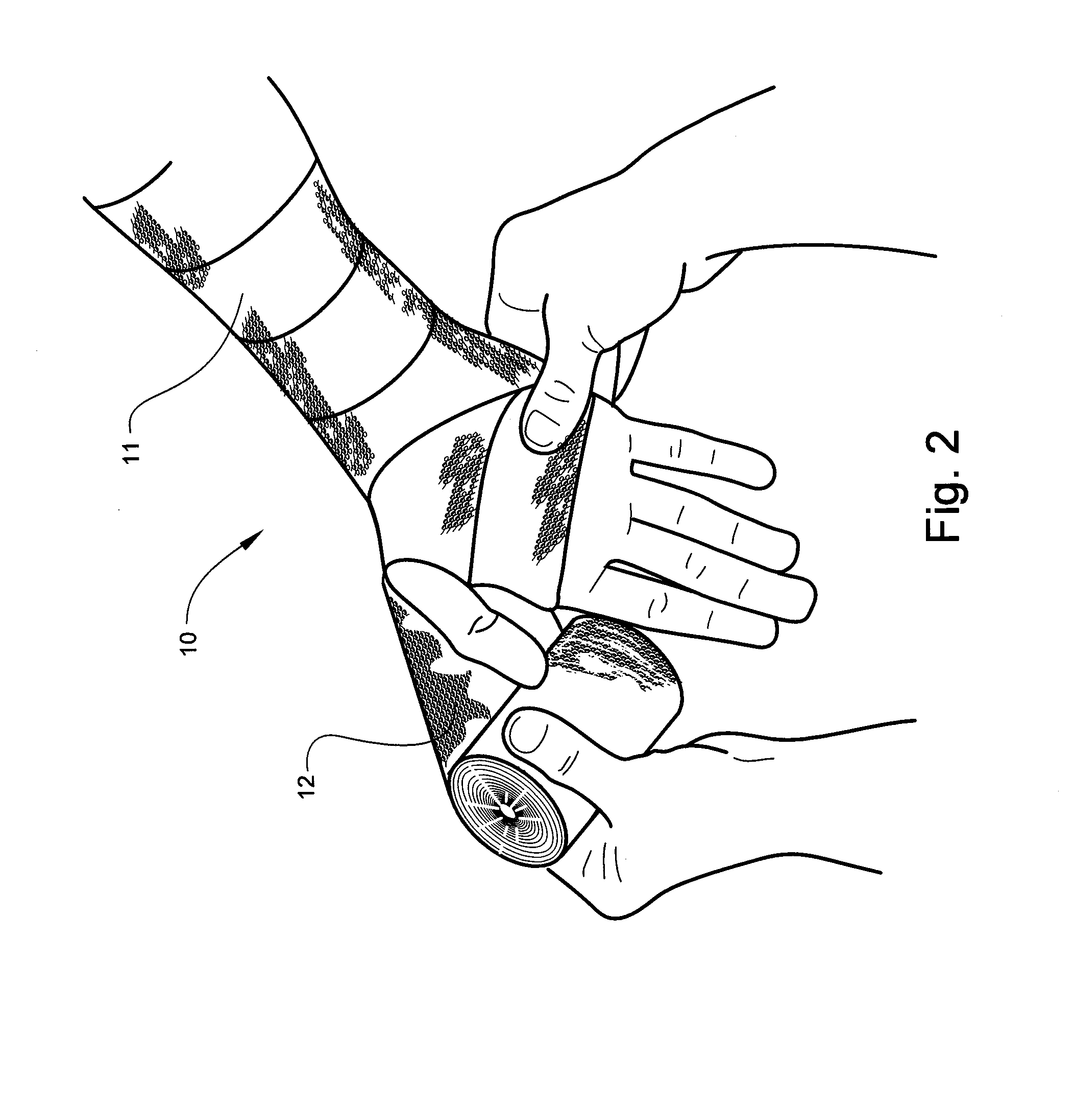 Water resistant elasticized retention bandage and undercast liner