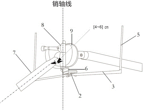 Oar angle and height positioning device