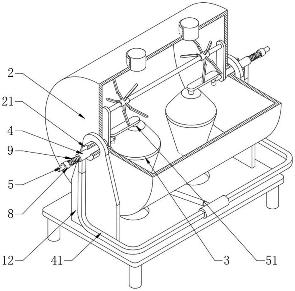 Efficient flowing type traditional Chinese medicine grinding device