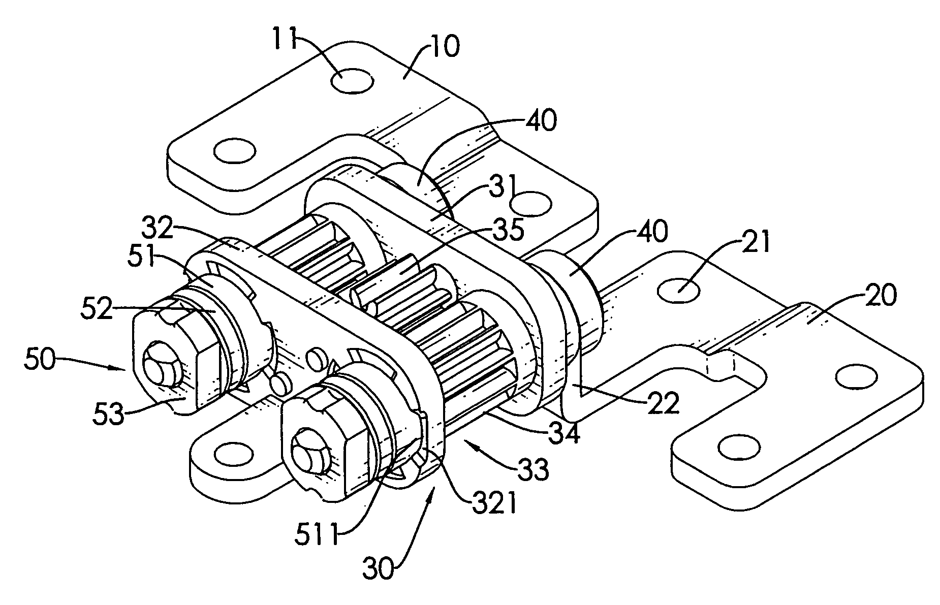 Simultaneous-rotating hinge