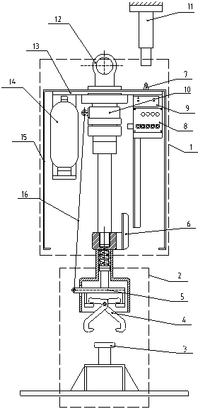 Segmented retardant discharging device