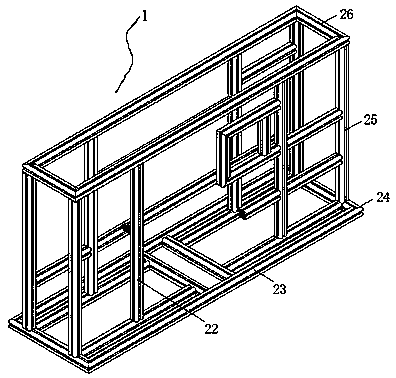 Simple assembling experiment device for teaching based on three-dimensional space mechanism