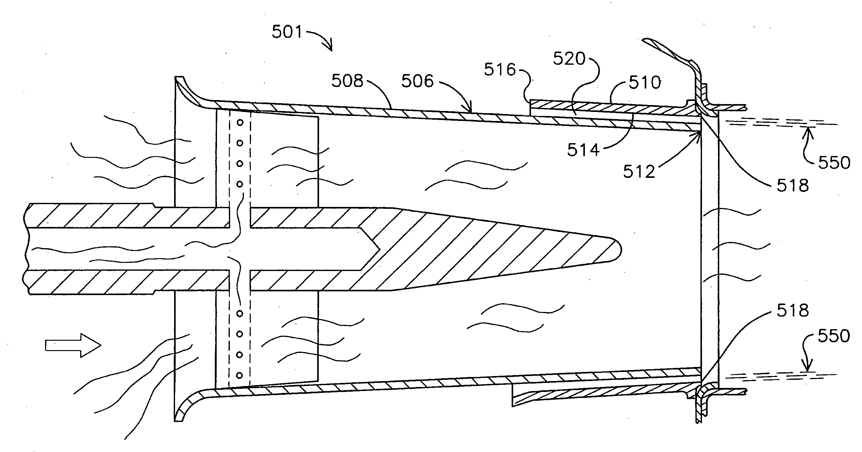 Extended flashback annulus in a gas turbine combustor