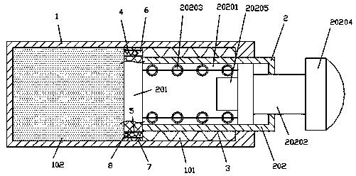 Elastic buffer of festoon cable