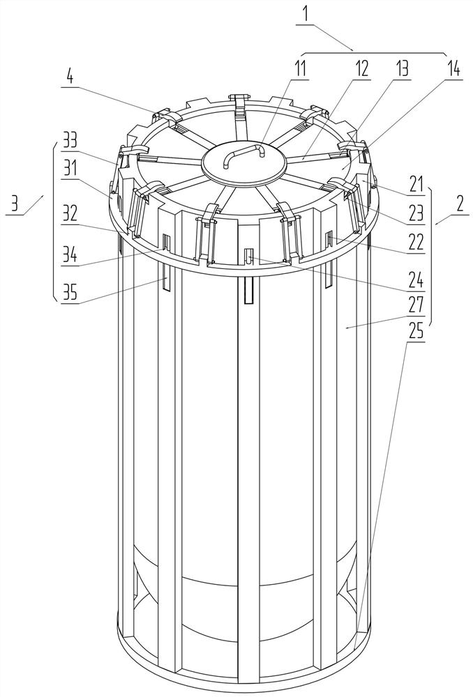 Storage device for underground sampling samples