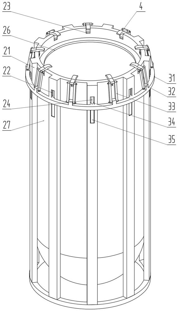 Storage device for underground sampling samples