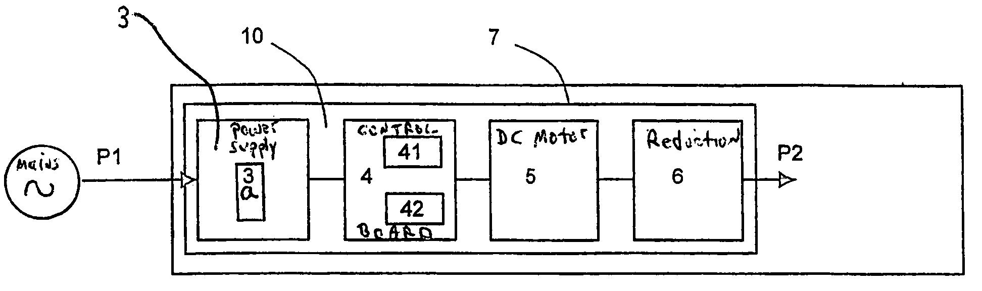 Electrical actuator having a direct current motor