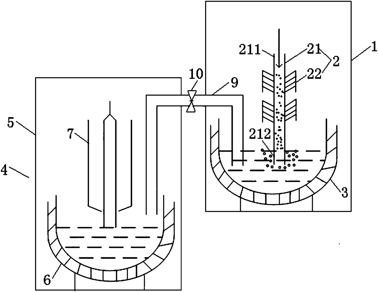 Pulling device and pulling method for growing monocrystalline silicon