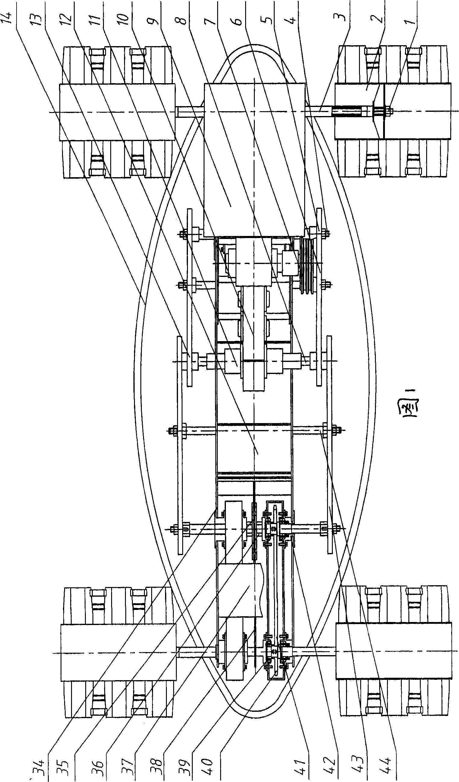 Multifunctional ship type farming machinery