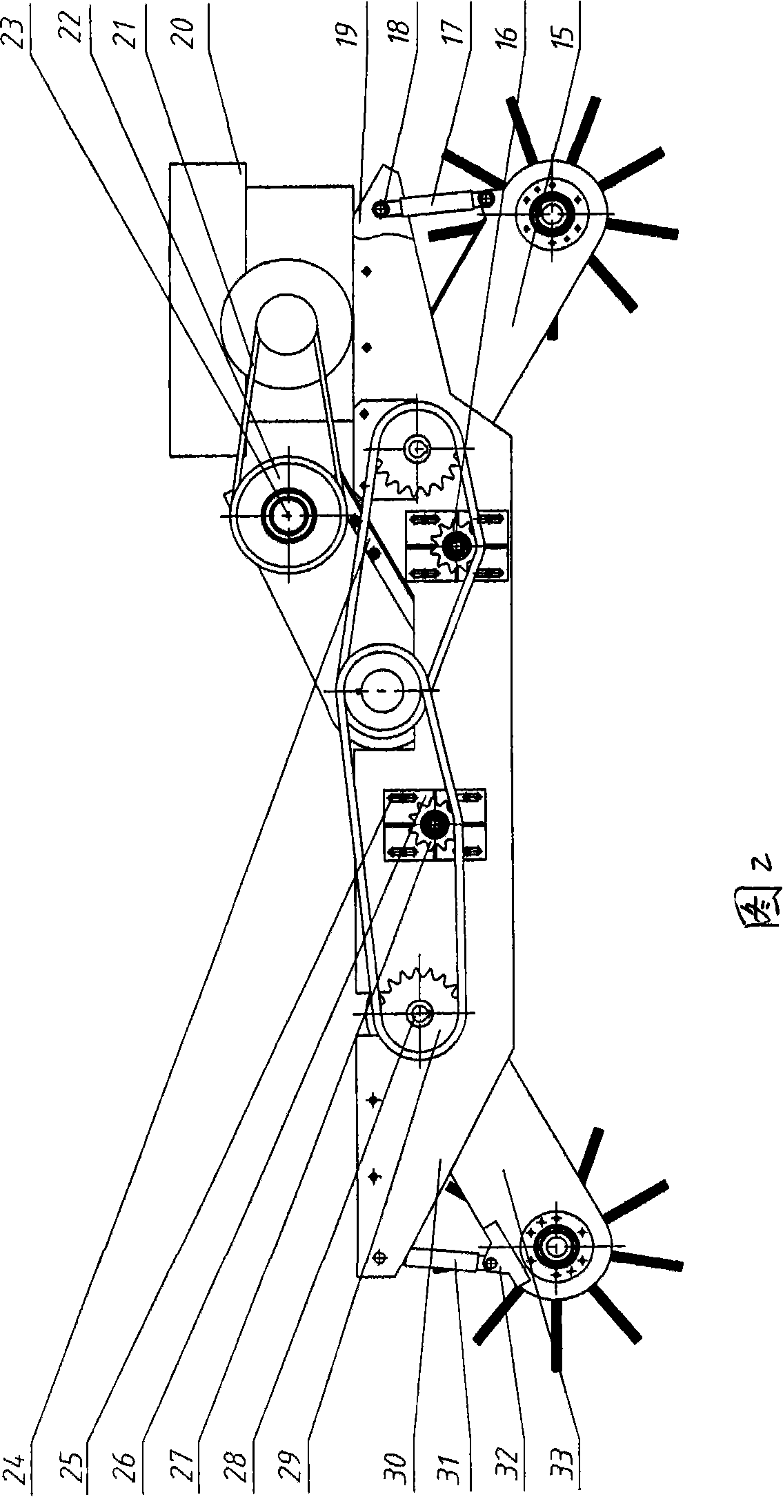 Multifunctional ship type farming machinery