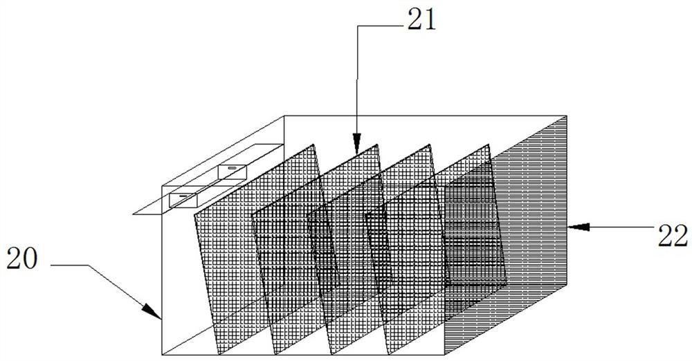 An ecological slope leaf collection device