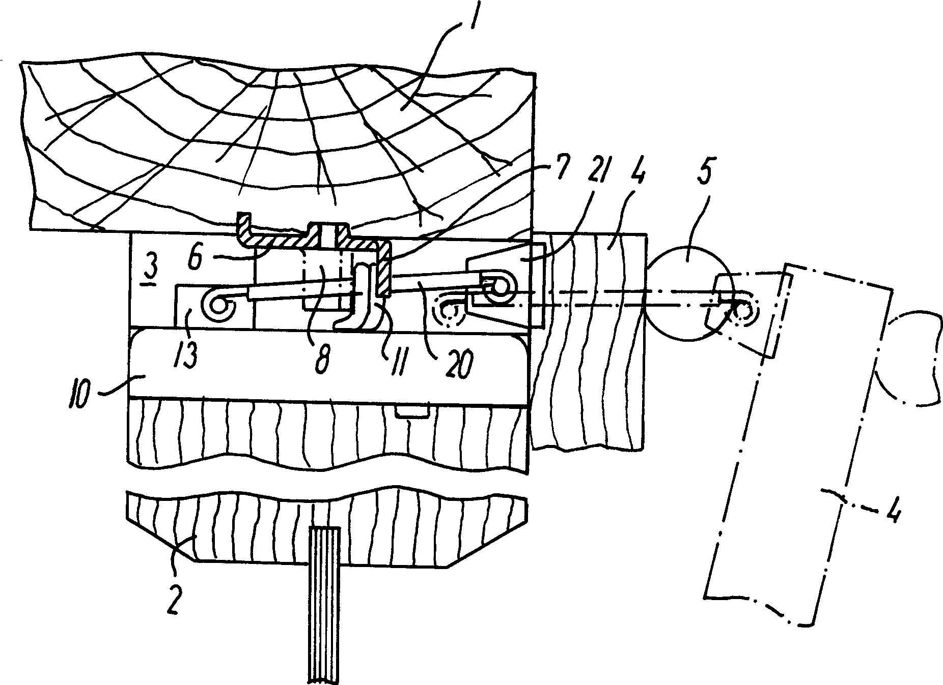 A locking device for a ventilating window