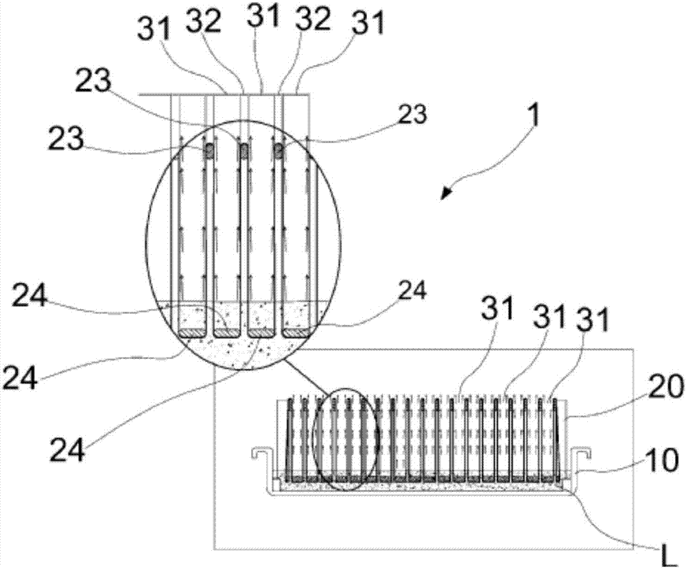 Naturally humidifying device having improved assembly structure