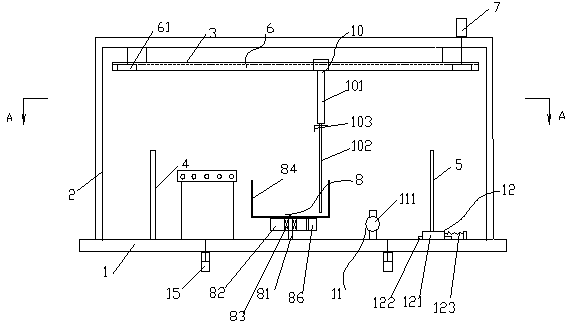 Multicolor warp sample hank reeling machine