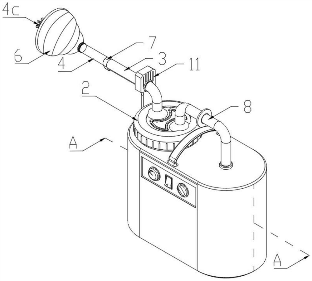 Sputum collecting device