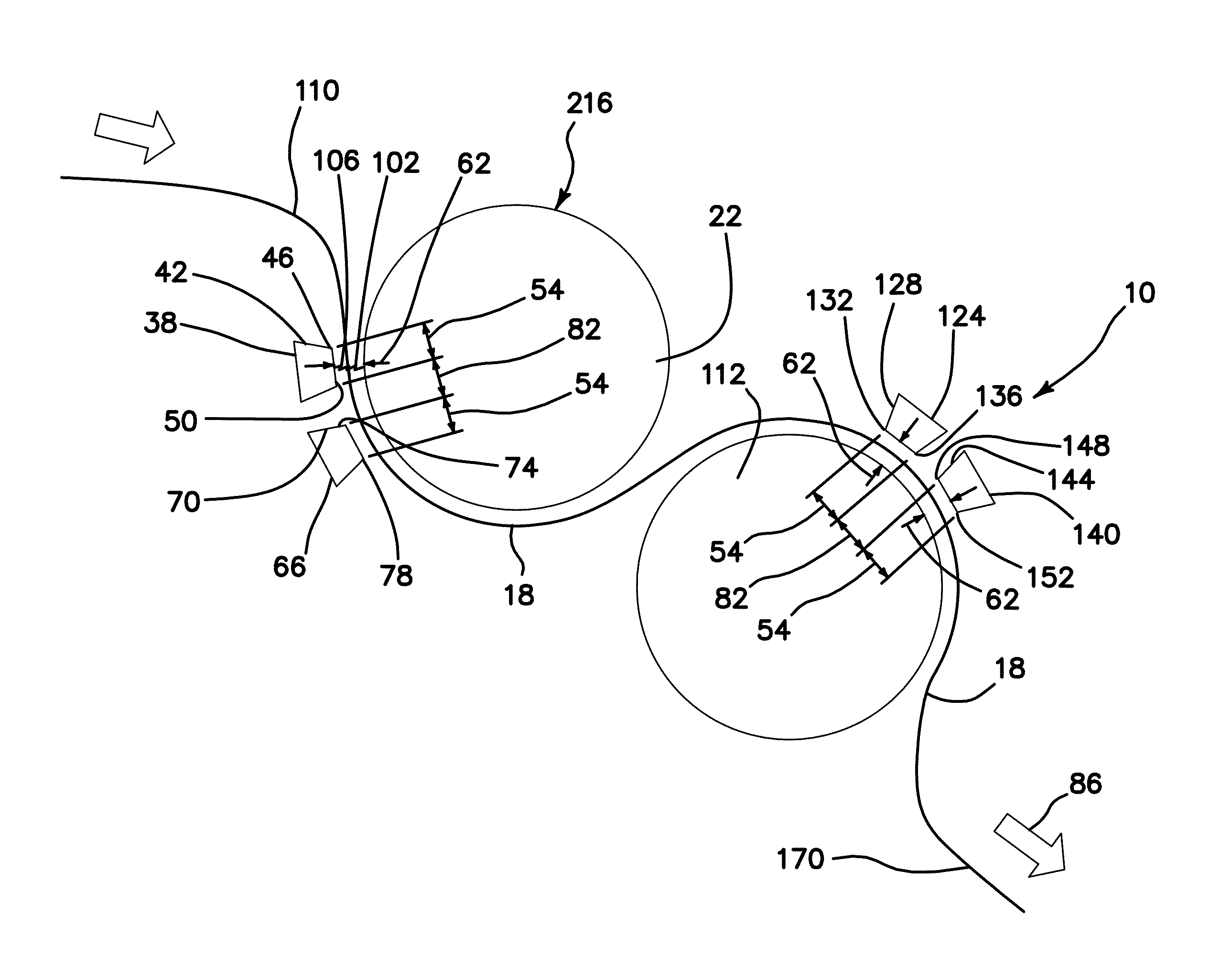 Apparatus and method for corona treating film for self opening bags