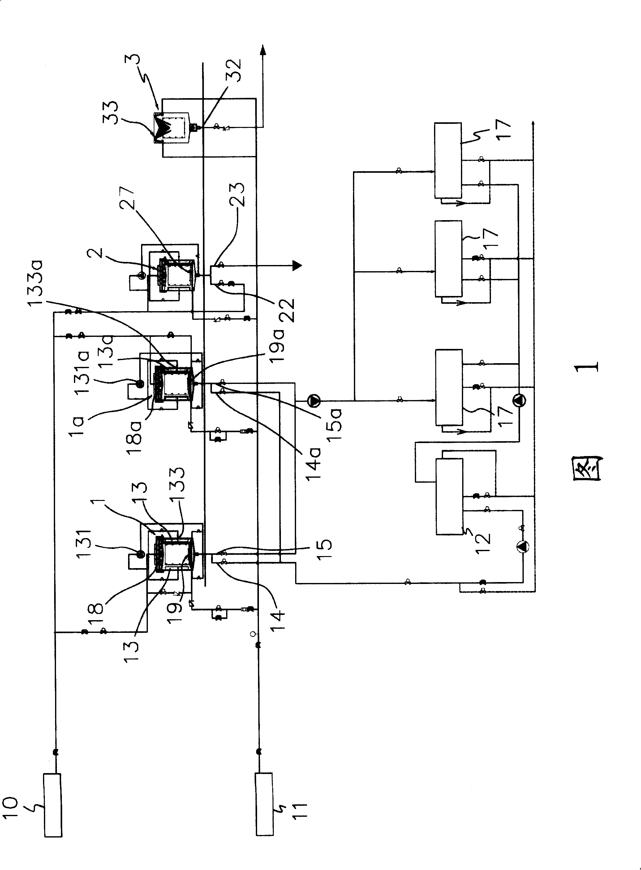 Device for etching TFT LCD glass substrate and etching method thereof