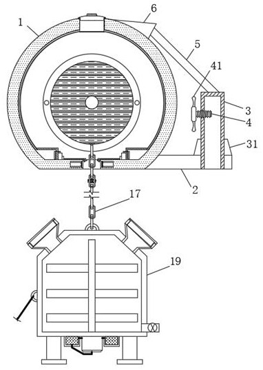 A traction positioning device for concrete conveying used in building construction