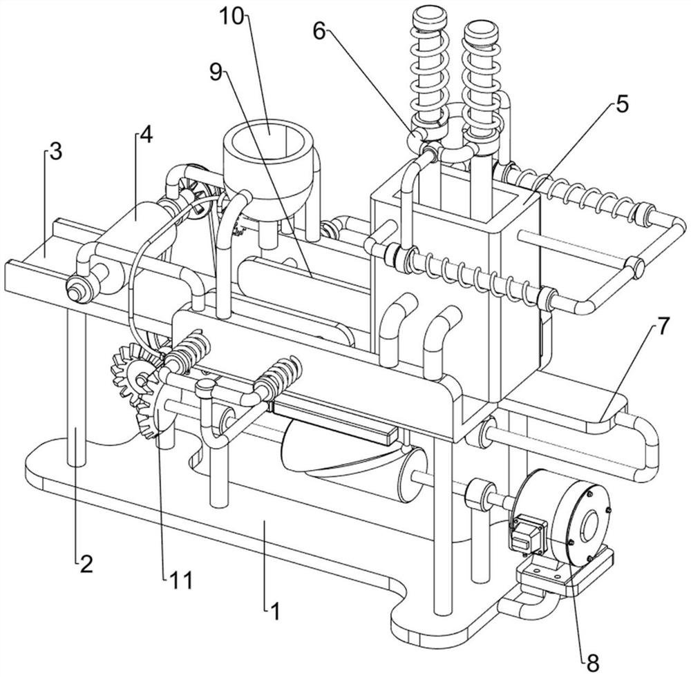 Heat-conducting medium smearing device for CPU radiator copper sheet