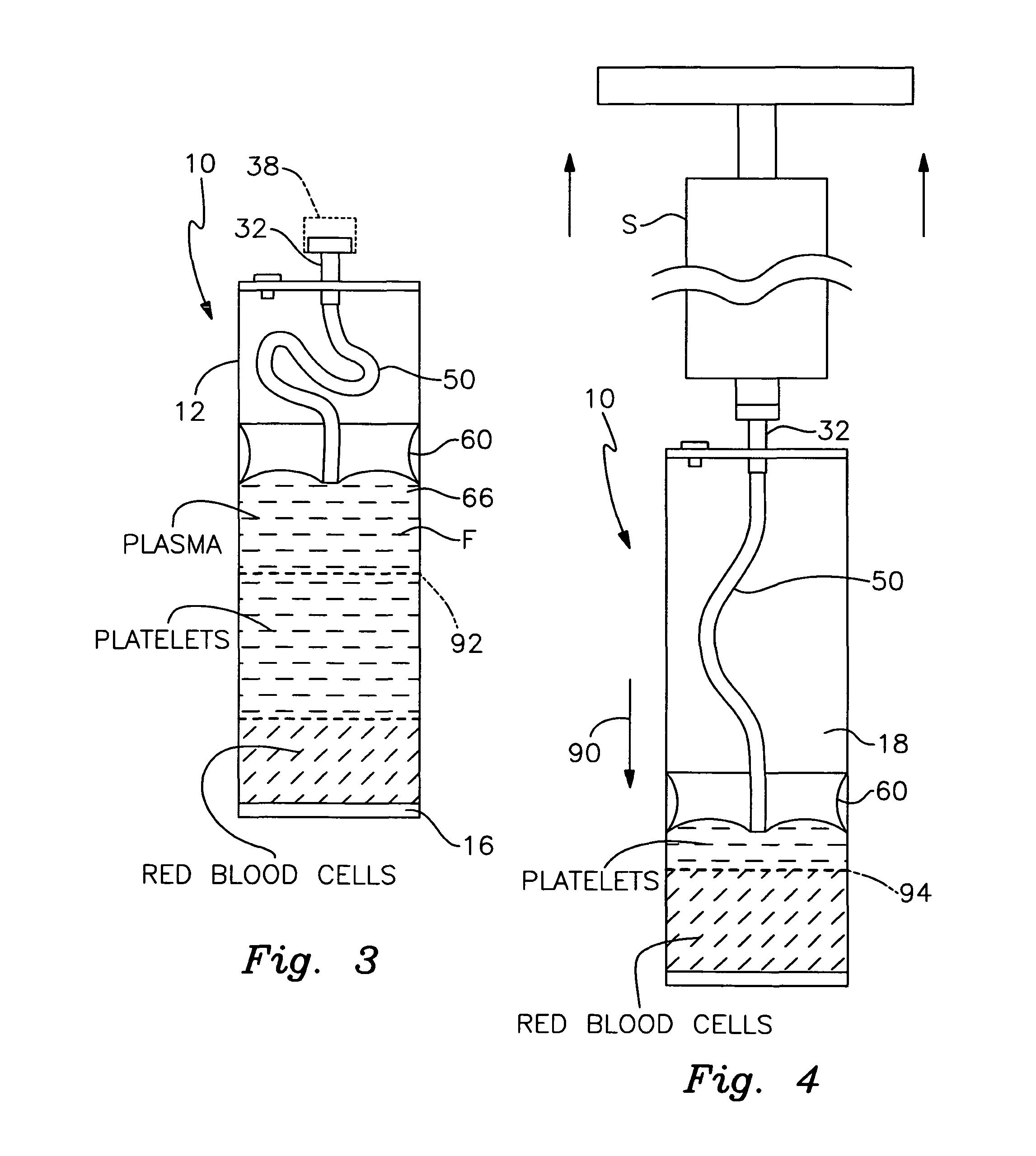 Centrifuge tube for separating and aspirating biological components