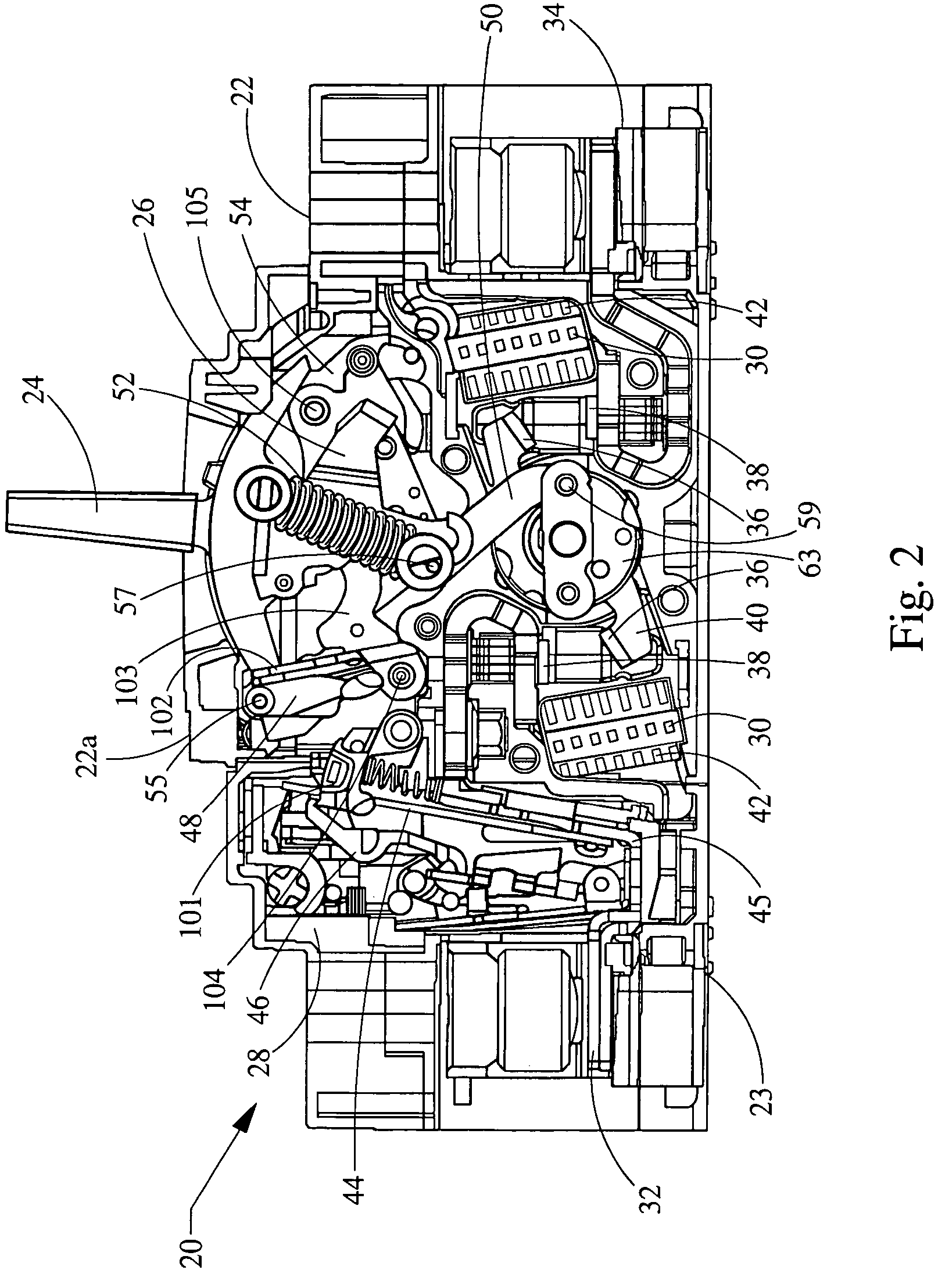 Terminal support for a circuit breaker trip unit