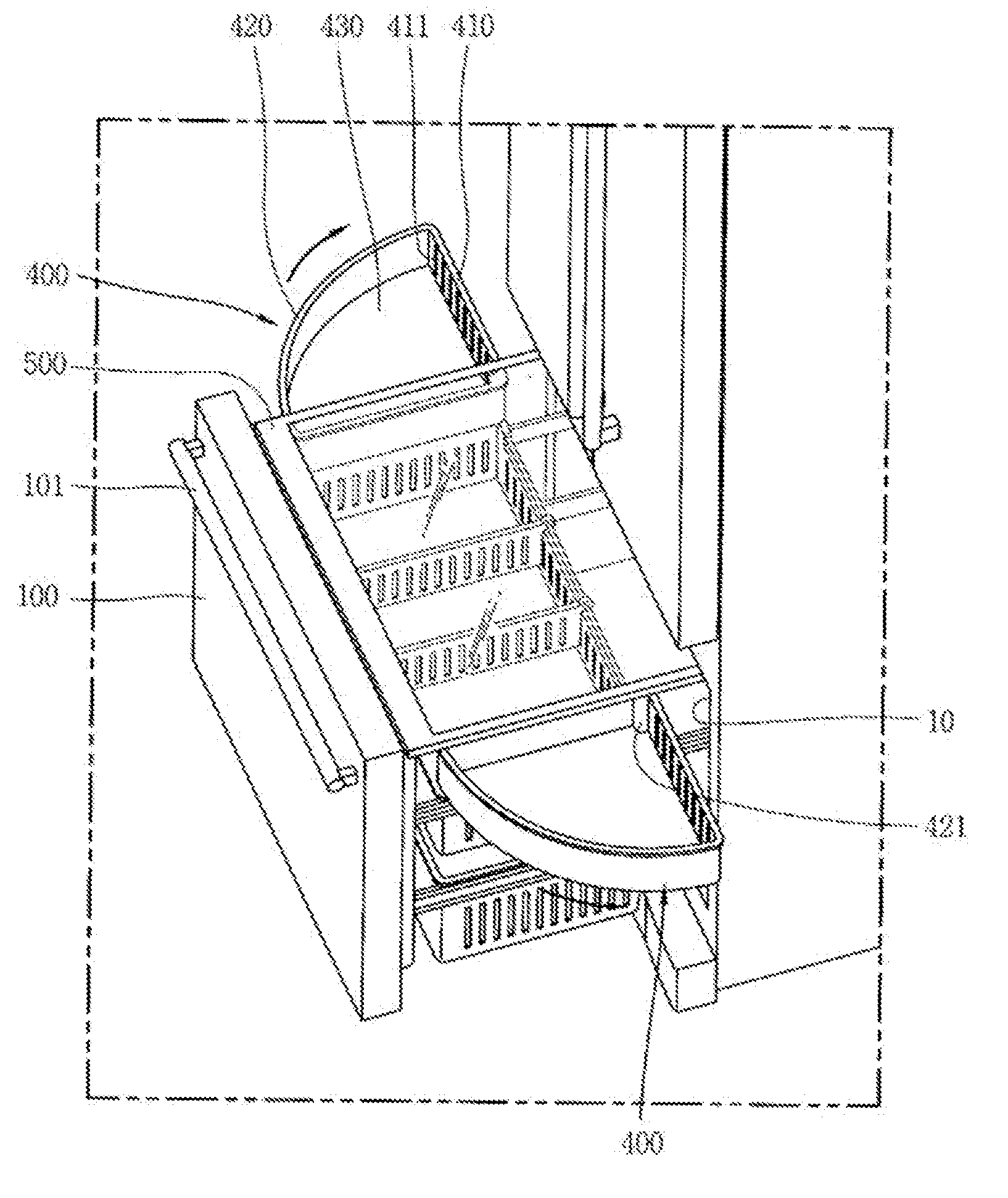 Refrigerator with drawer type door