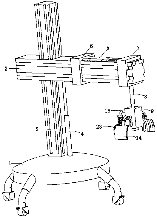 Fixing device for controlling respiration in tumor radiotherapy