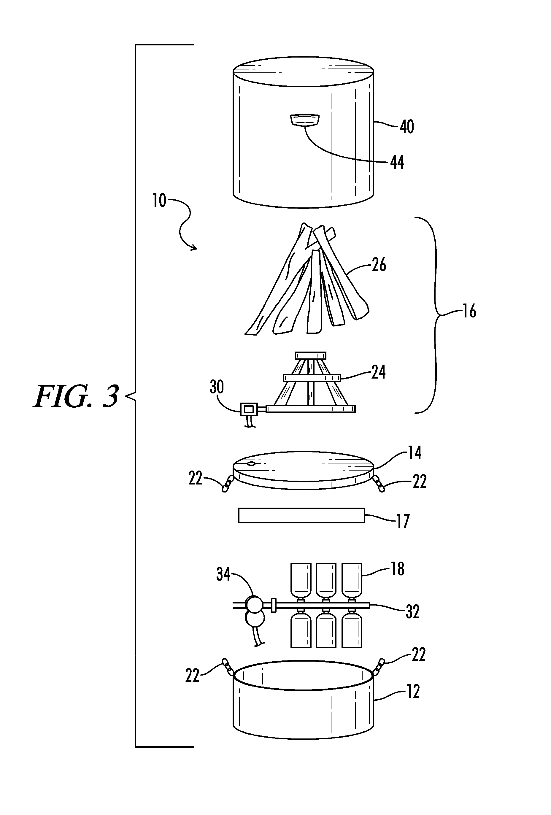 Artificial campfire apparatus