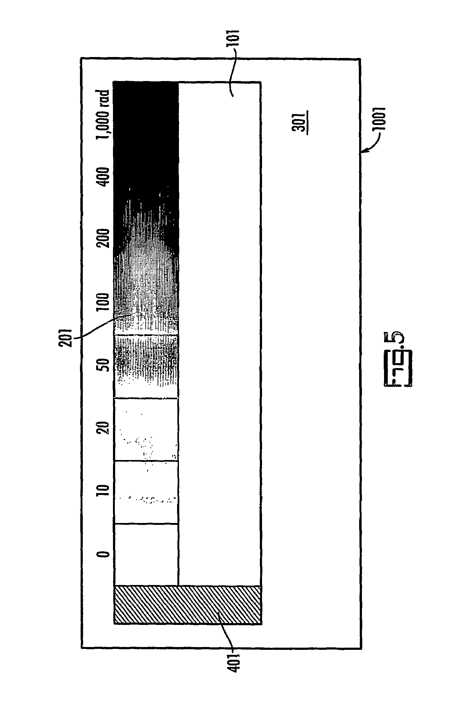 Self indicating radiation alert dosimeter