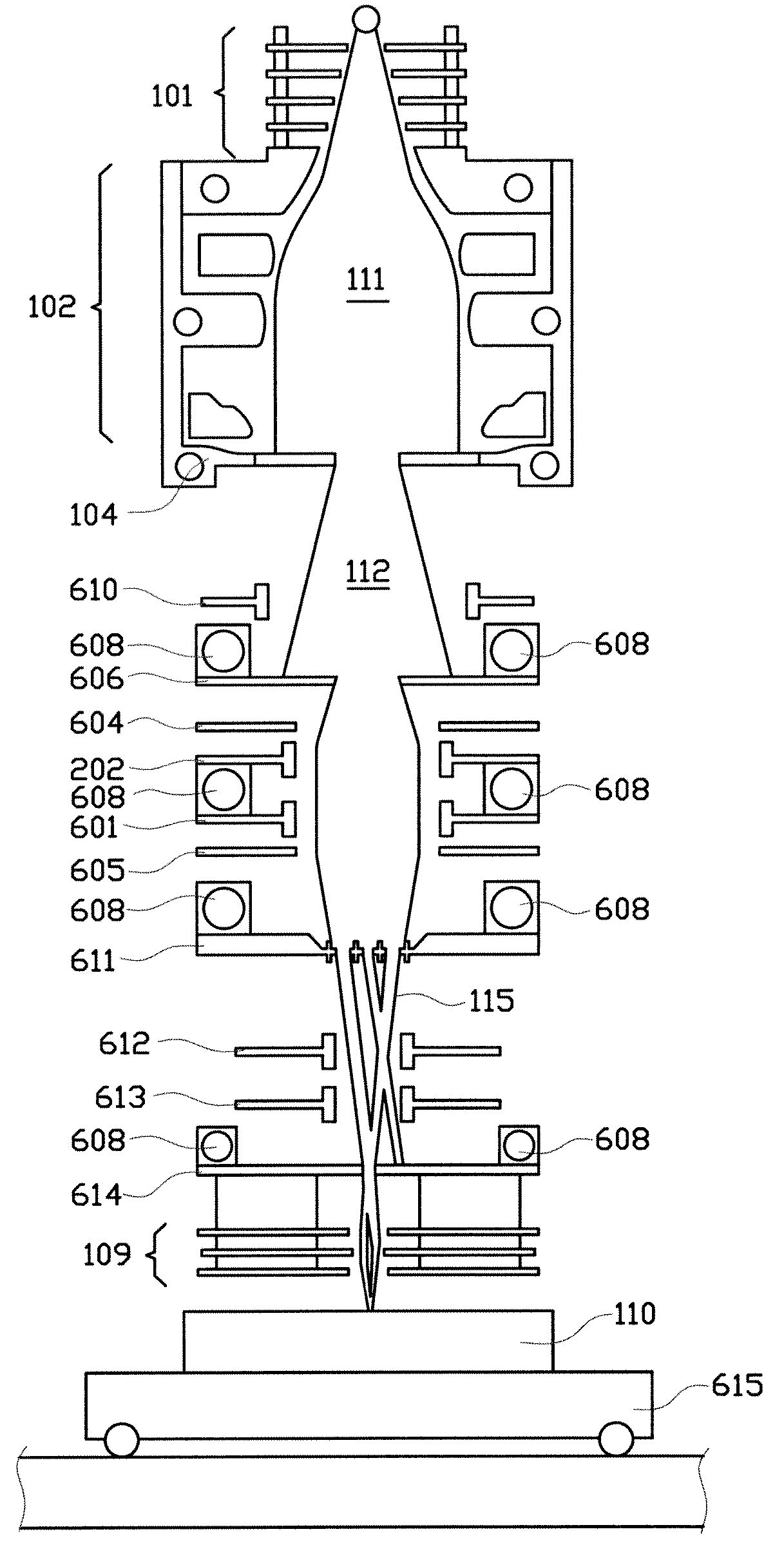 Charged particle system comprising a manipulator device for manipulation of one or more charged particle beams