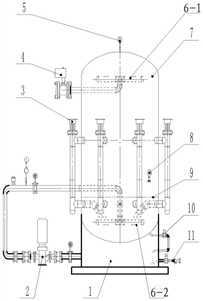 Efficient heat storage and taking water storage device