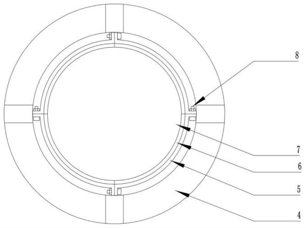 Fixture for inhibiting initiation and expansion of grinding and polishing cracks of diamond film and use method