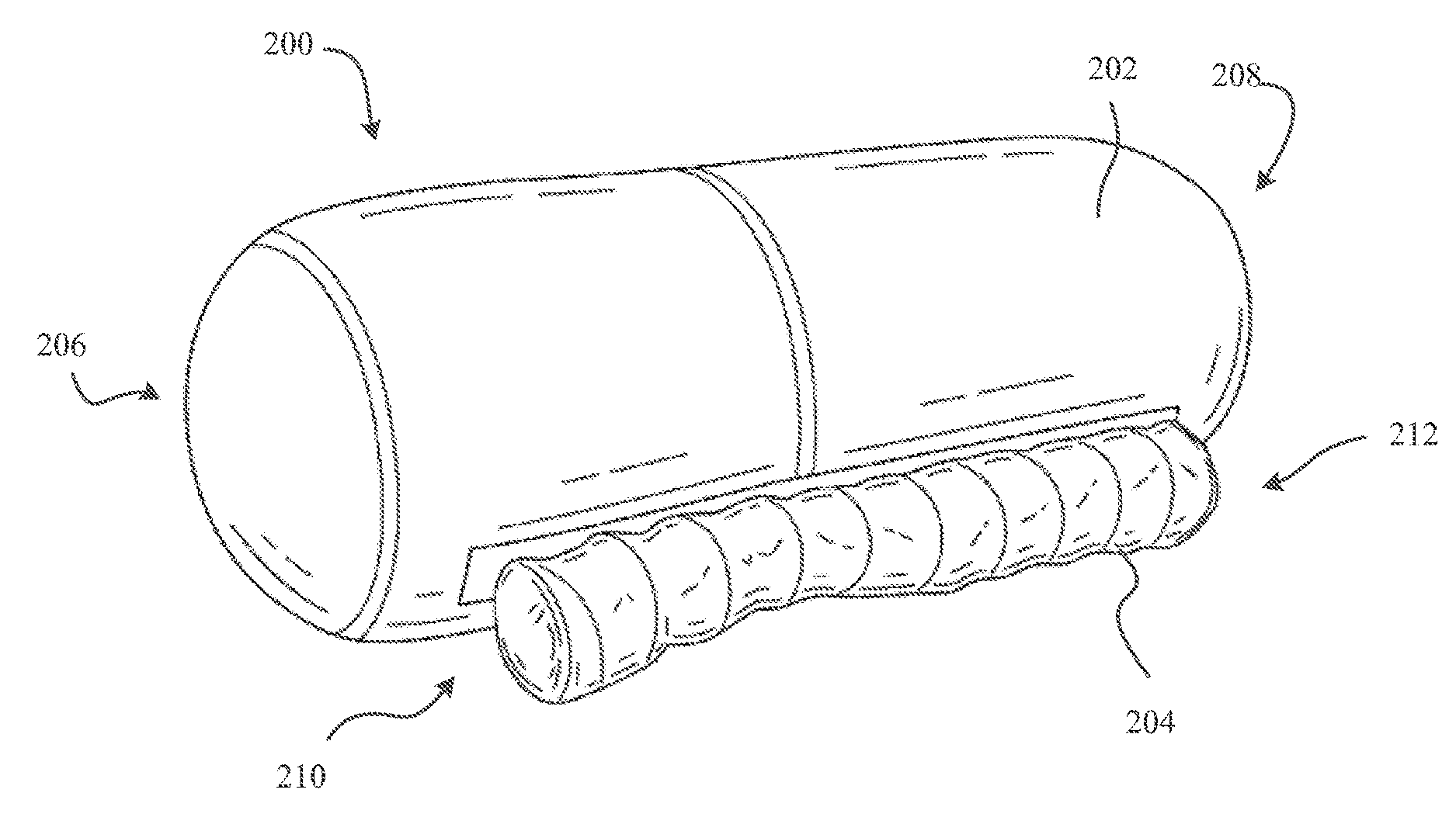 Longitudinal scoops for rolling stability