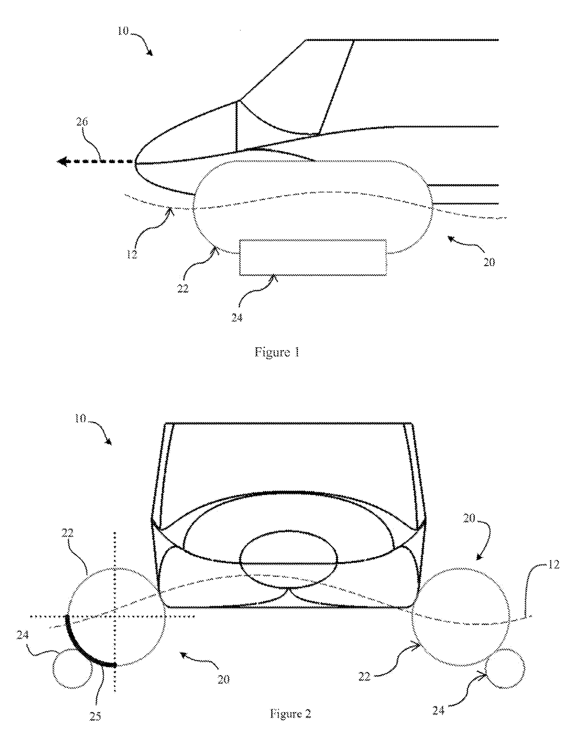 Longitudinal scoops for rolling stability