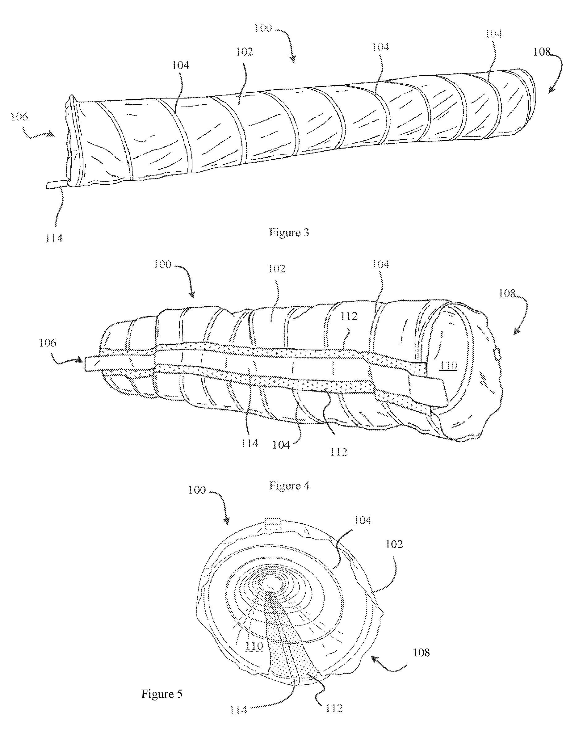 Longitudinal scoops for rolling stability