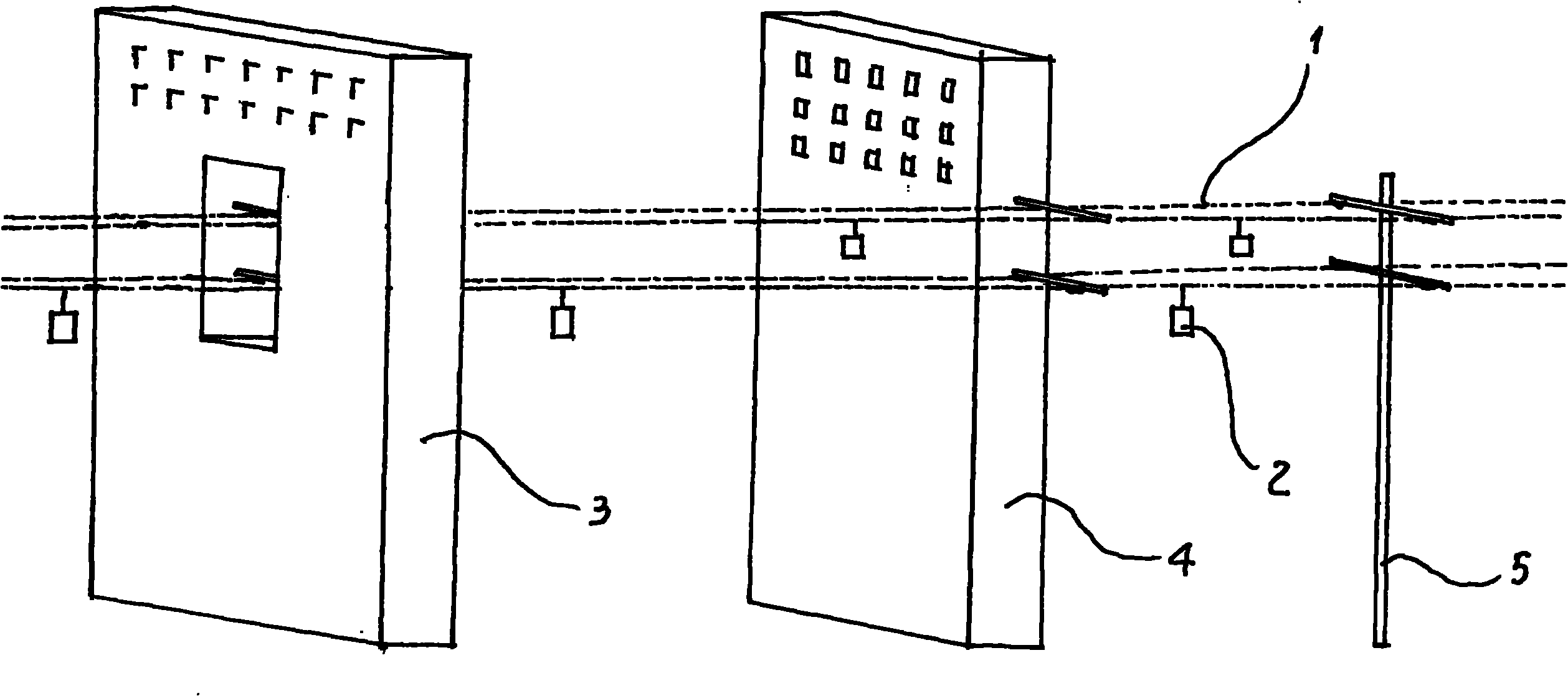 Urban air public traffic method and urban cable public traffic system